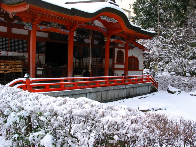 薬王院温泉寺 雪景色