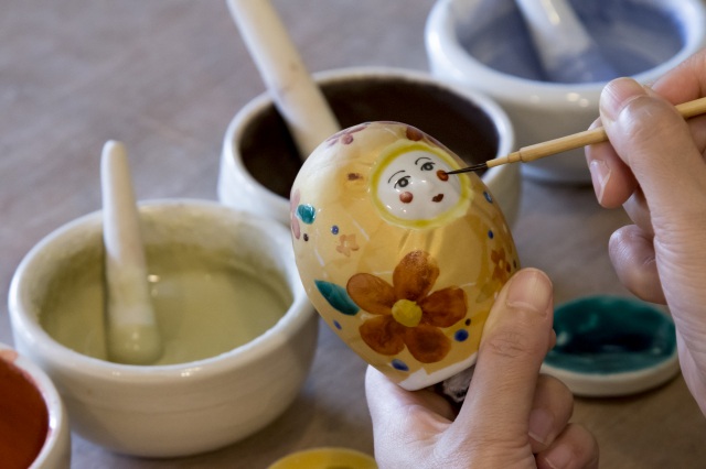 シルクロ陶芸体験工房　絵付け