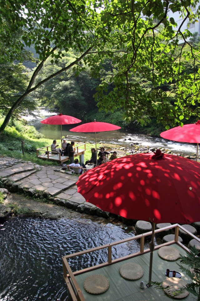 山中温泉 鶴仙渓 川床