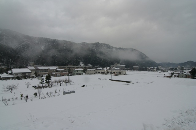 山中温泉 雪景色