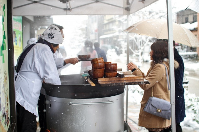 山中温泉かに汁大鍋
