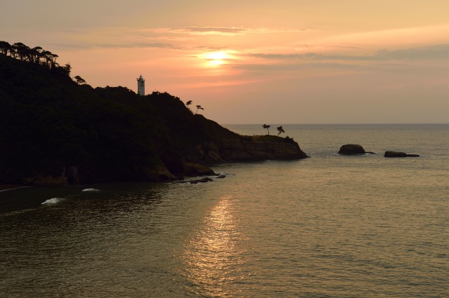 加佐の岬 夕暮れ