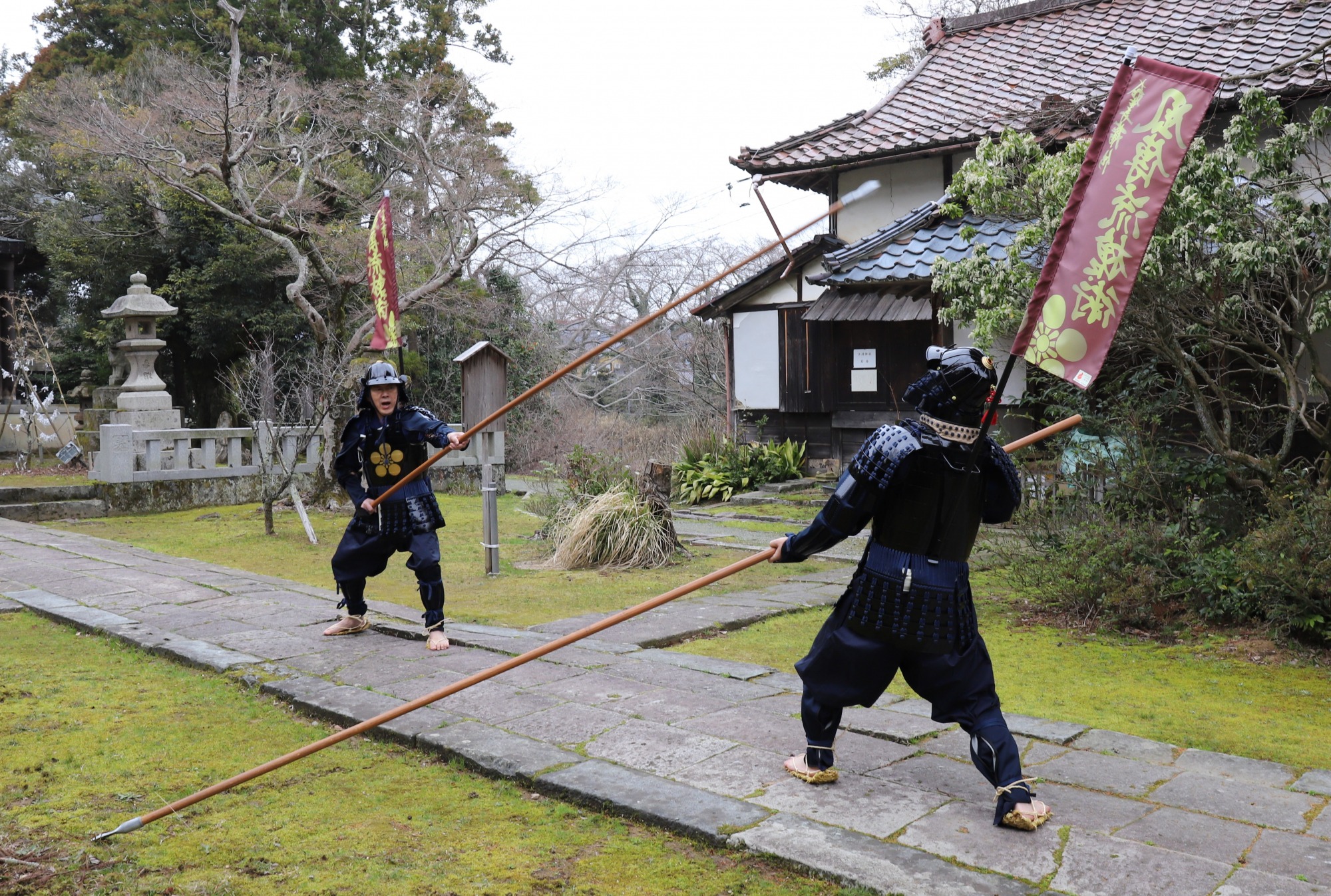 城下町 大聖寺に伝わる古武道「大聖寺藩伝 風傳流槍術」