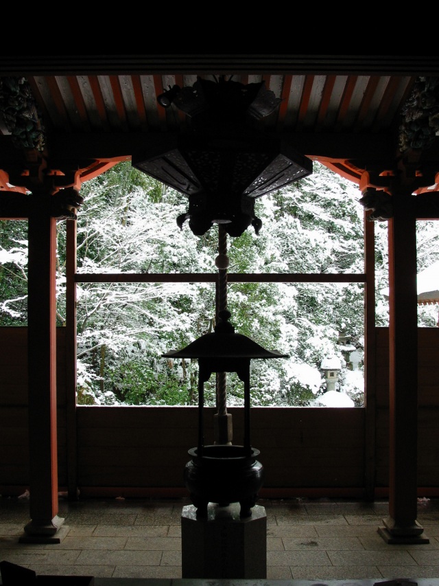 薬王院温泉寺 雪景色